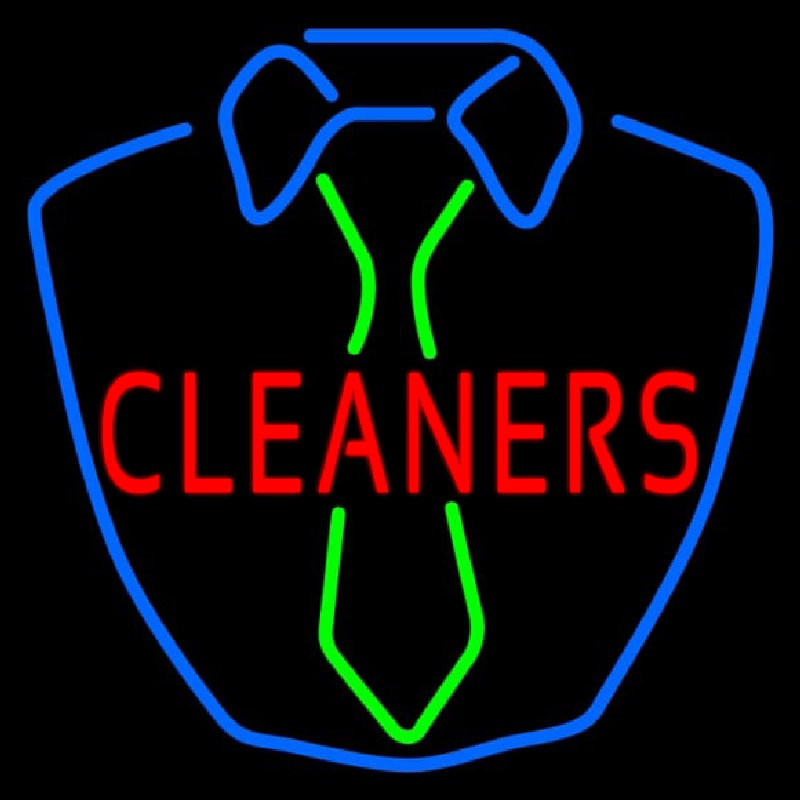 Cleaners Shirt Logo Neontábla