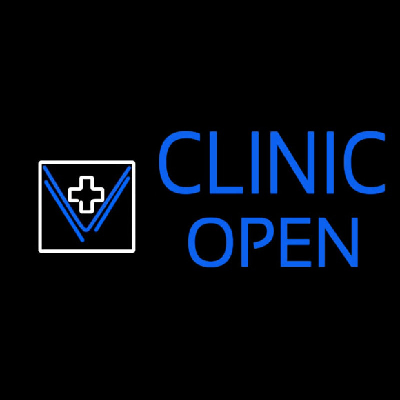 Clinic Open Neontábla