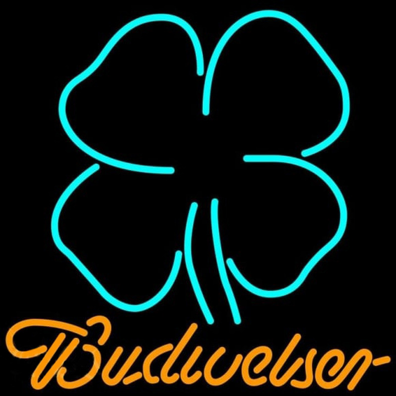 Clover Budweiser Beer Sign Neontábla