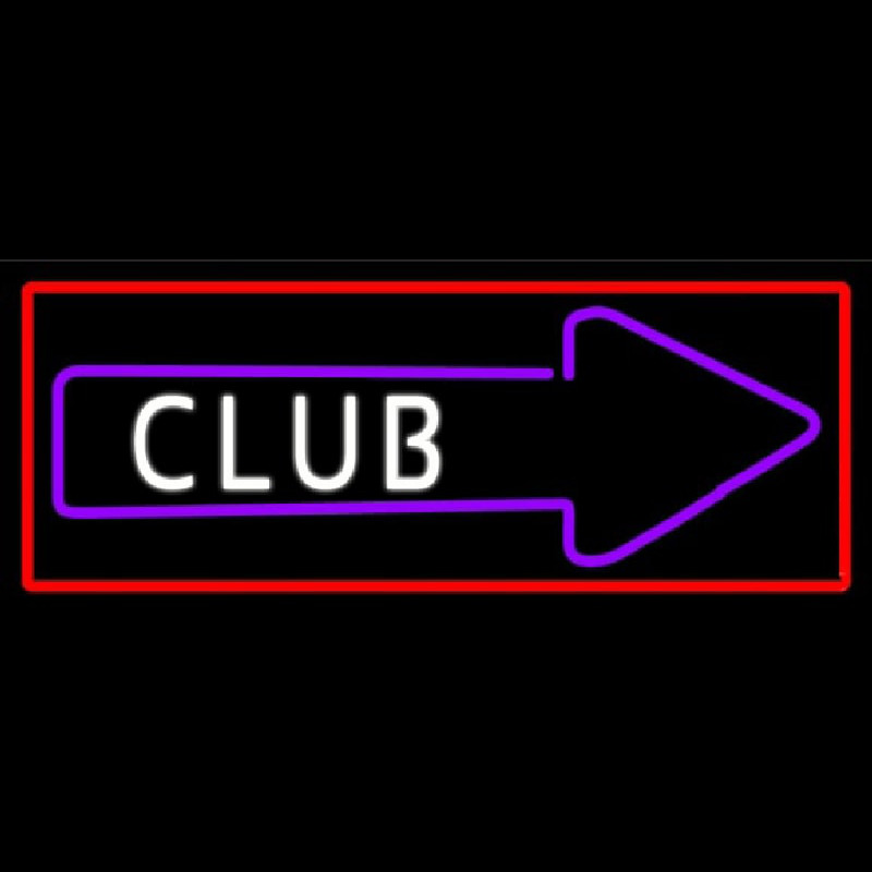Club With Arrow Neontábla