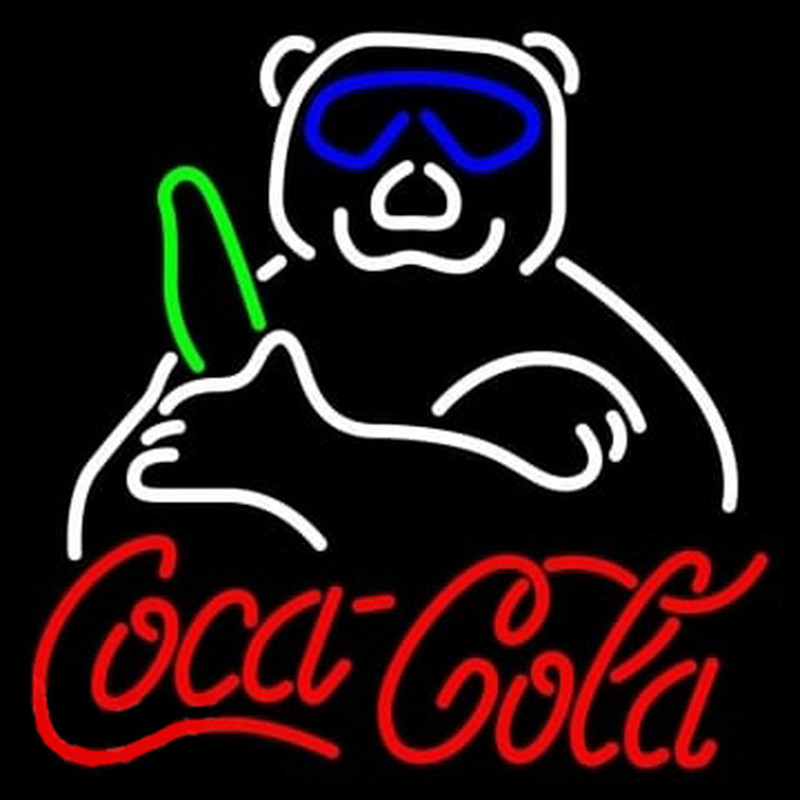 Coca Cola Panda Neontábla