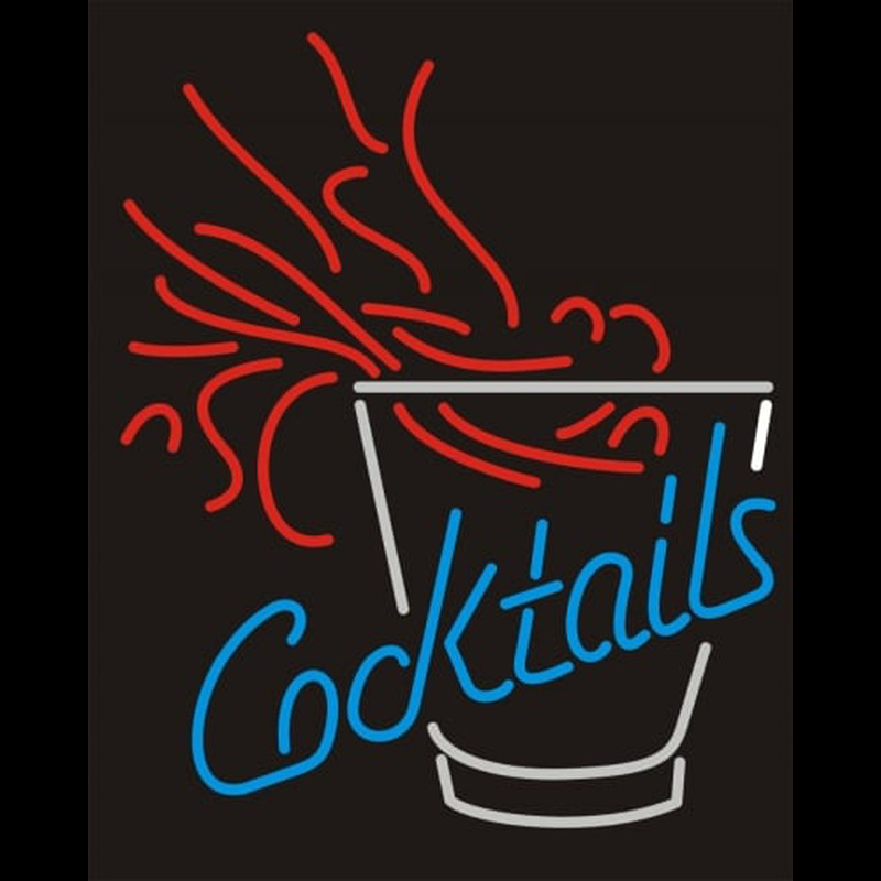 Cocktails Fire Neontábla