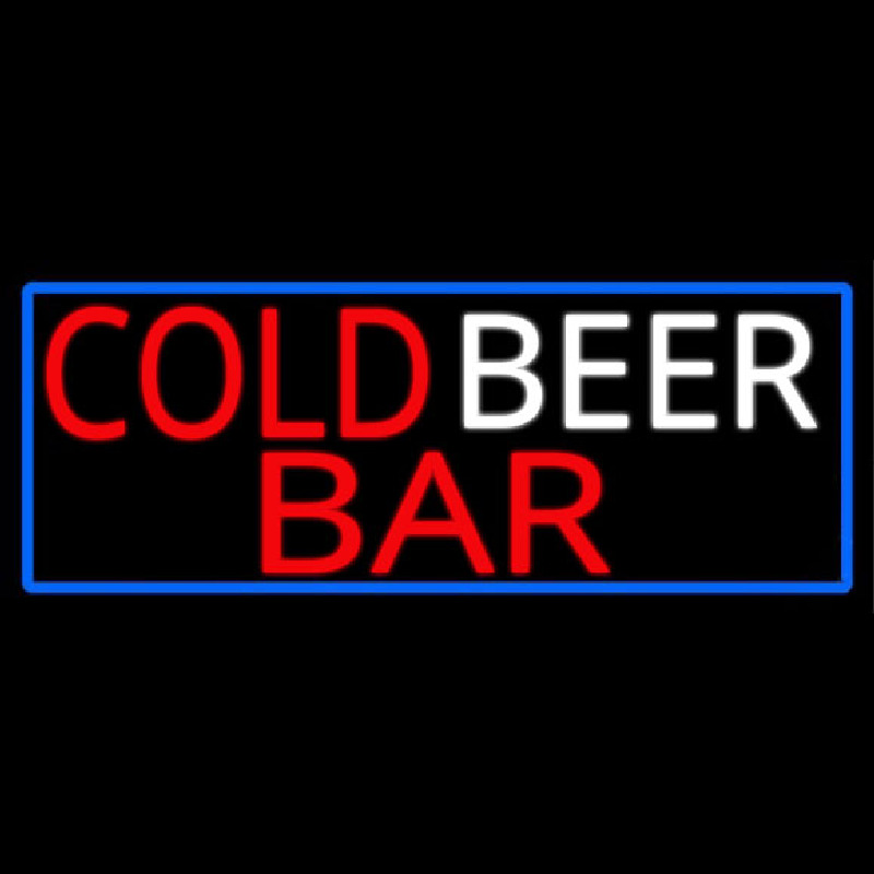 Cold Beer Bar Neontábla