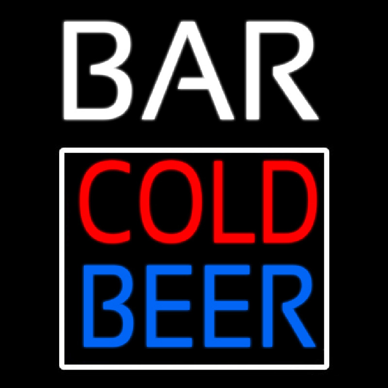 Cold Beer Bar Neontábla