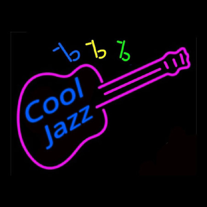 Cool Jazz Guitar Neontábla