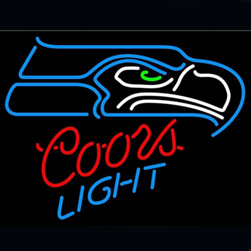 Coors  Seattle Seahawks Sör Kocsma Nyitva Neontábla