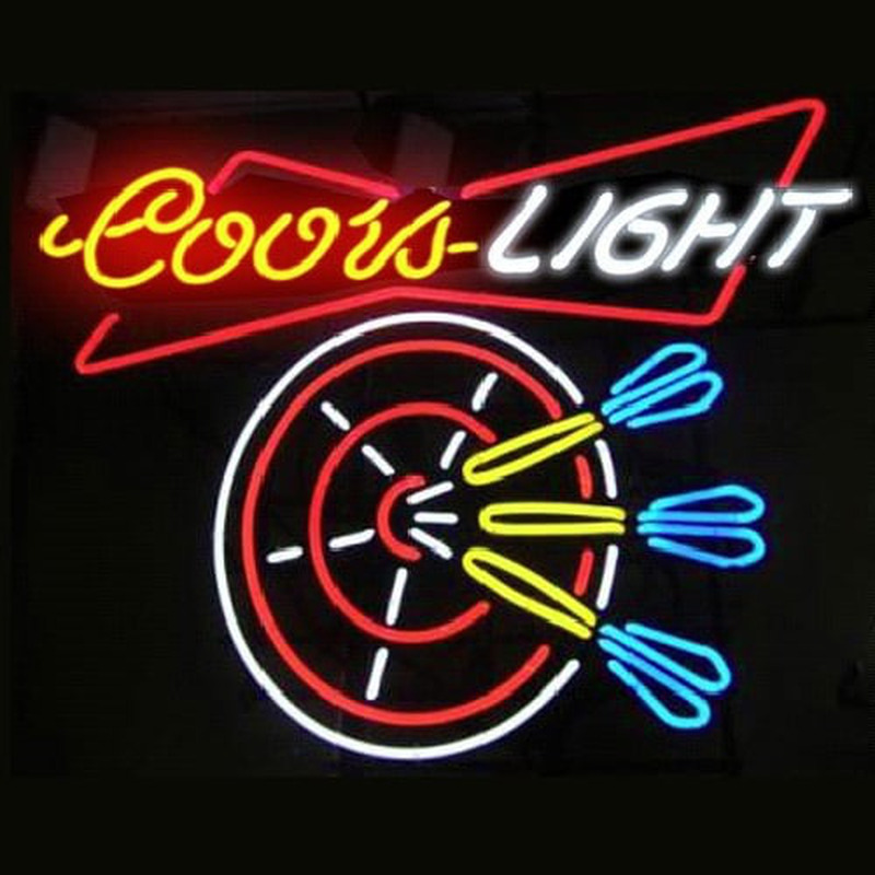 Coors Dart Sör Kocsma Nyitva Neontábla