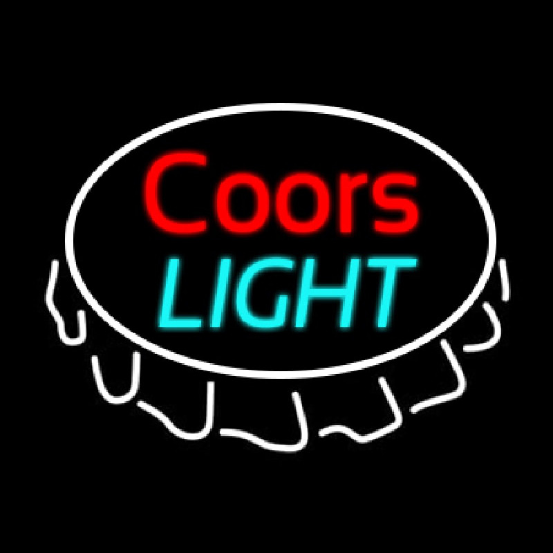 Coors Light Bottle Cap Beer  Neontábla