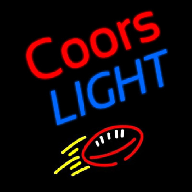 Coors Light Football Beer Neontábla