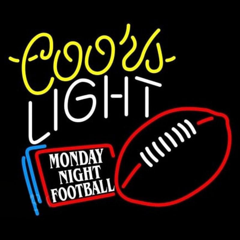Coors Light Monday Night Football Neontábla