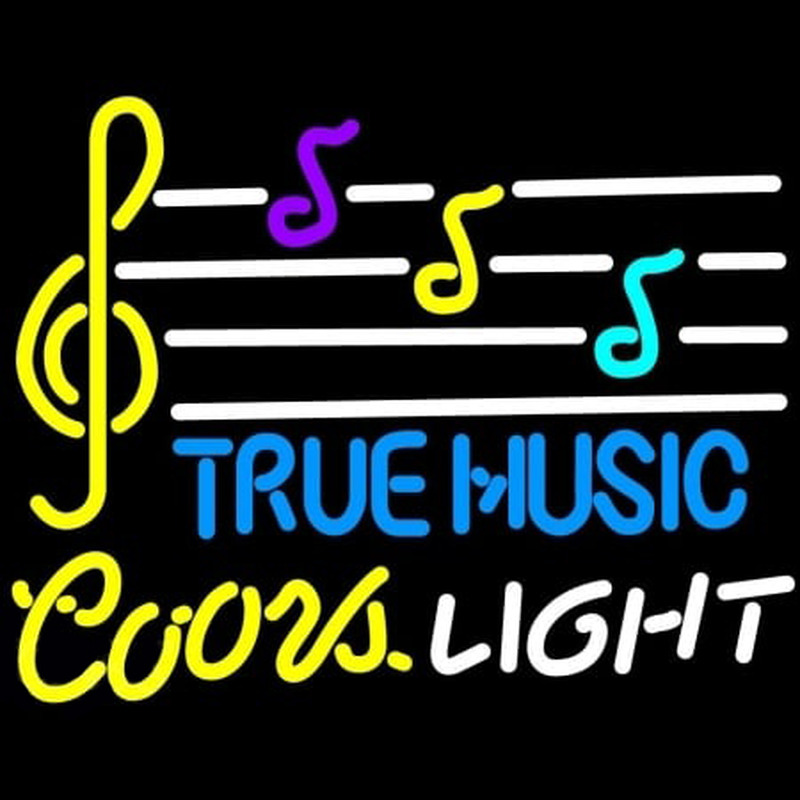 Coors Light True Music Neontábla