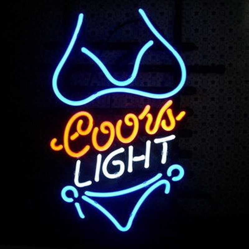 Coors Purple Bikini Neontábla