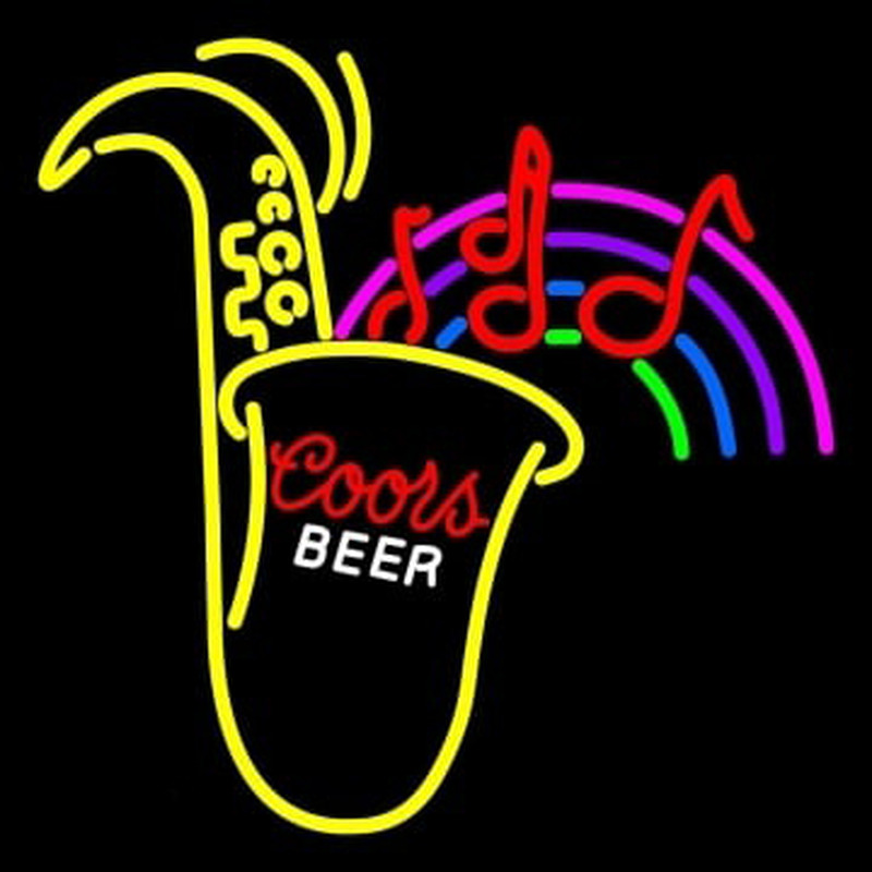 Coors Saxophone Neontábla