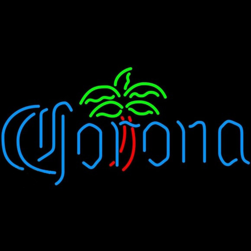 Corona Dominator Palm Tree Beer Sign Neontábla