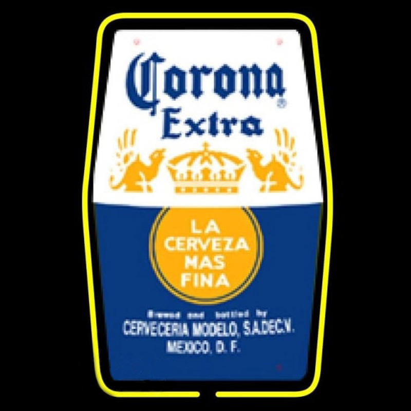 Corona E tra Label Beer Sign Neontábla