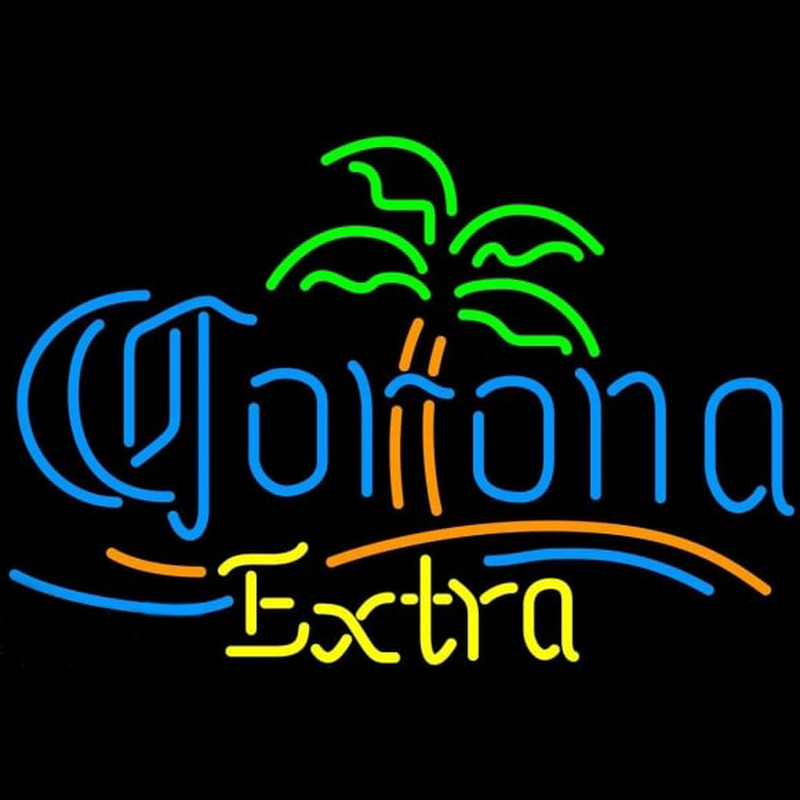 Corona E tra Palm Tree Beer Sign Neontábla