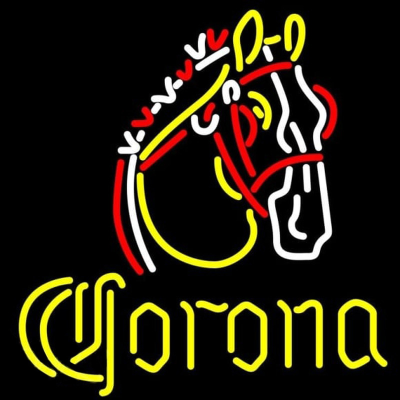 Corona Horse Beer Sign Neontábla