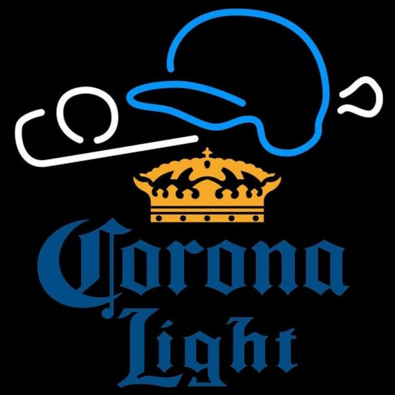 Corona Light Baseball Beer Sign Neontábla