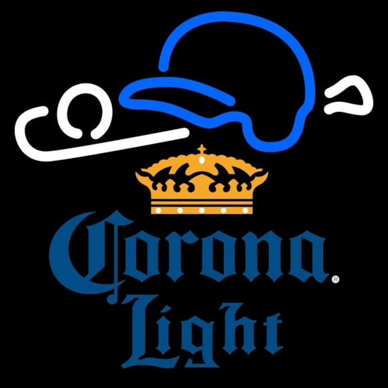 Corona Light Baseball Beer Sign Neontábla