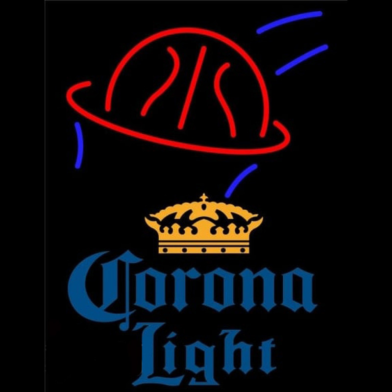 Corona Light Basketball Beer Sign Neontábla