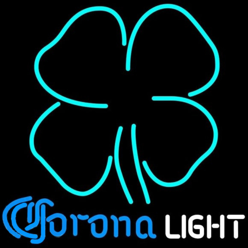 Corona Light Clover Beer Sign Neontábla
