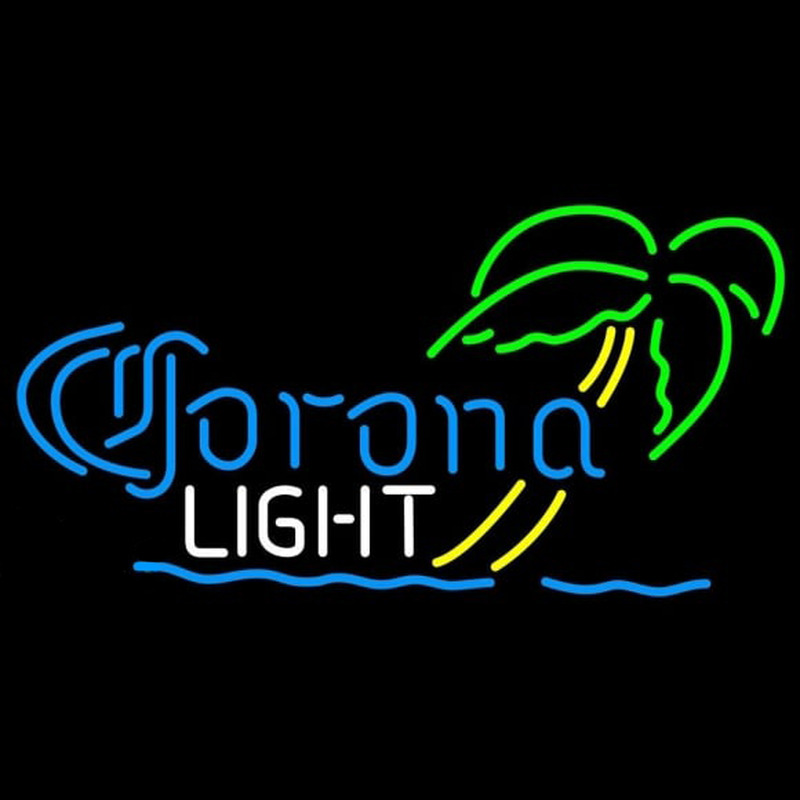 Corona Light Mini Palm Tree Beer Sign Neontábla