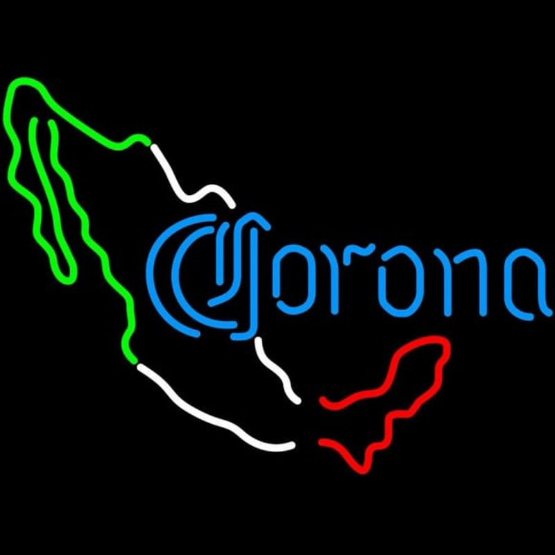 Corona Me ico Map Beer Sign Neontábla