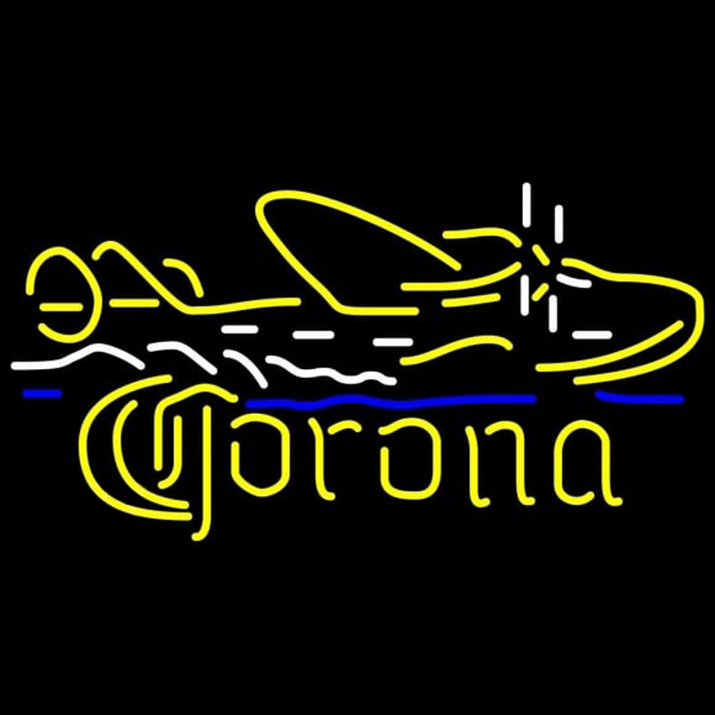 Corona Seaplane Beer Sign Neontábla