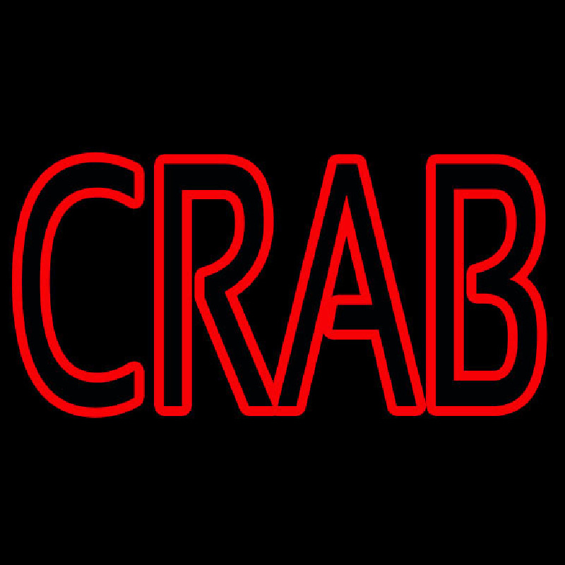 Crab Block 2 Neontábla