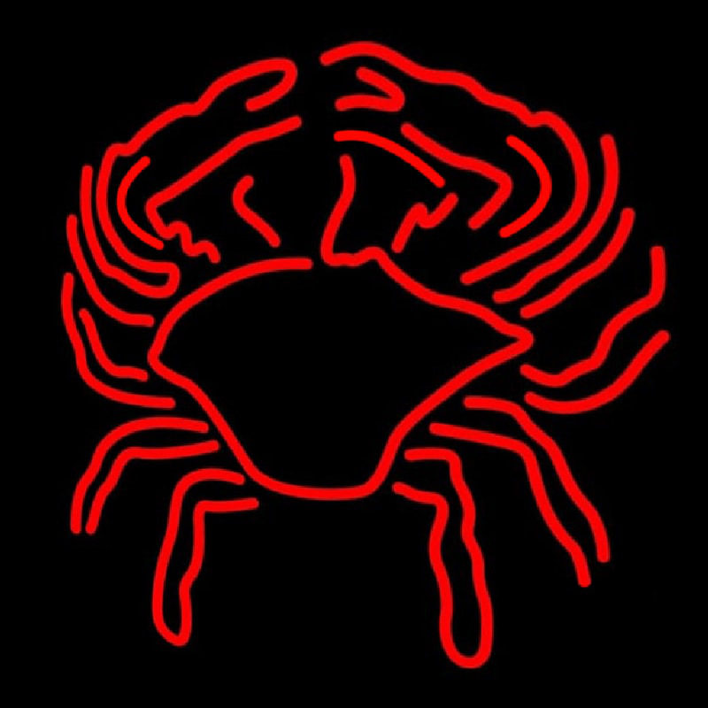 Crab Block With Logo 1 Neontábla
