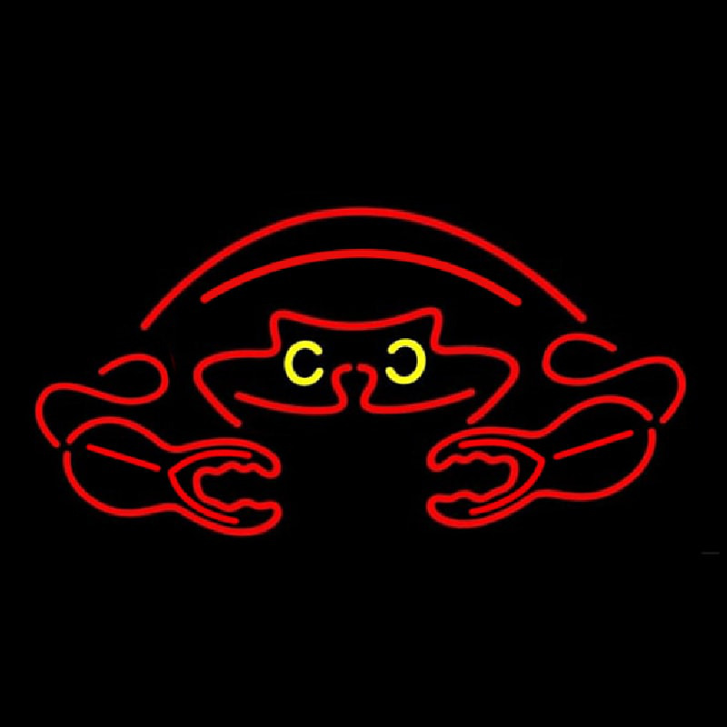 Crab Red Logo 2 Neontábla