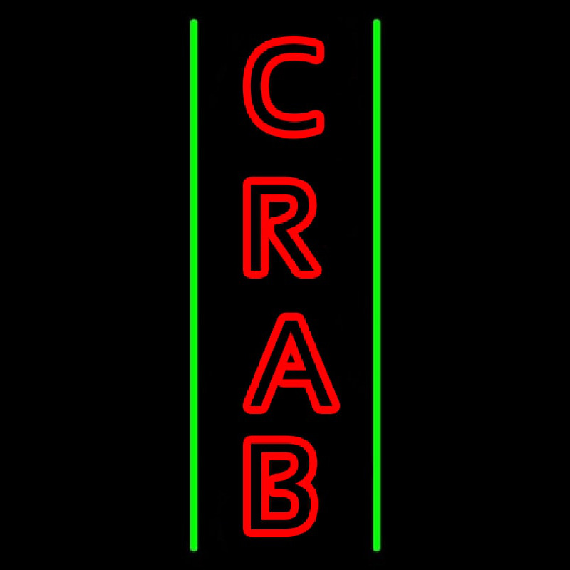 Crab Vertical 1 Neontábla