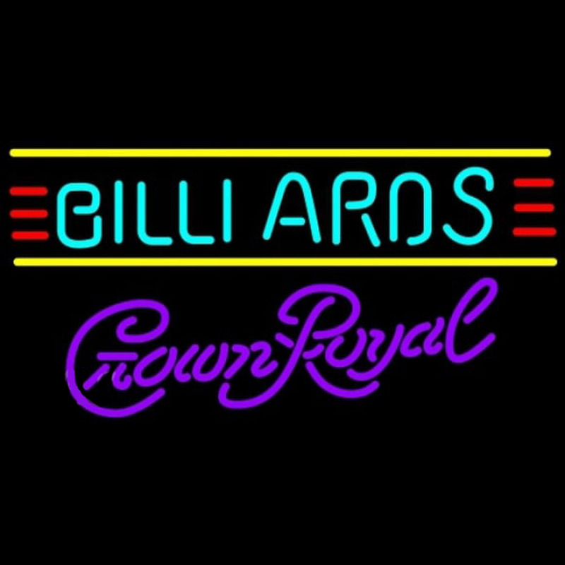 Crown Royal Billiards Te t Borders Pool Beer Sign Neontábla