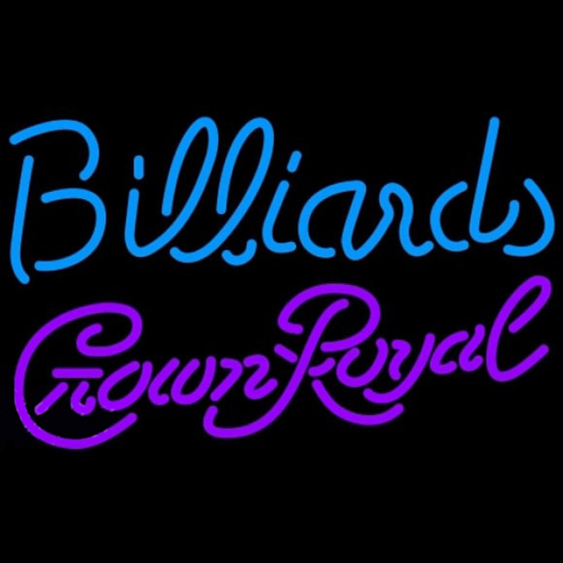 Crown Royal Billiards Te t Pool Beer Sign Neontábla