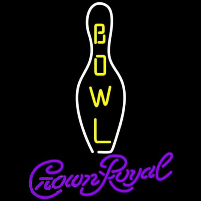 Crown Royal Bowling Beer Sign Neontábla