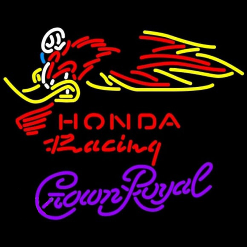 Crown Royal Honda Racing Woody Woodpecker Crf 250 450 Motorcycle Beer Sign Neontábla