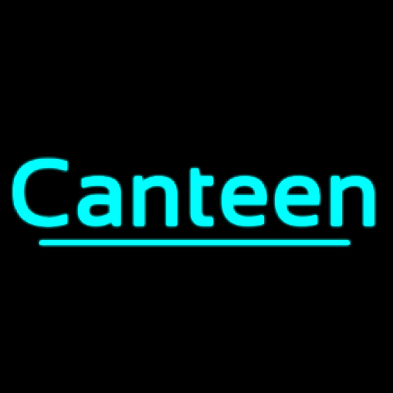 Cursive Canteen Neontábla