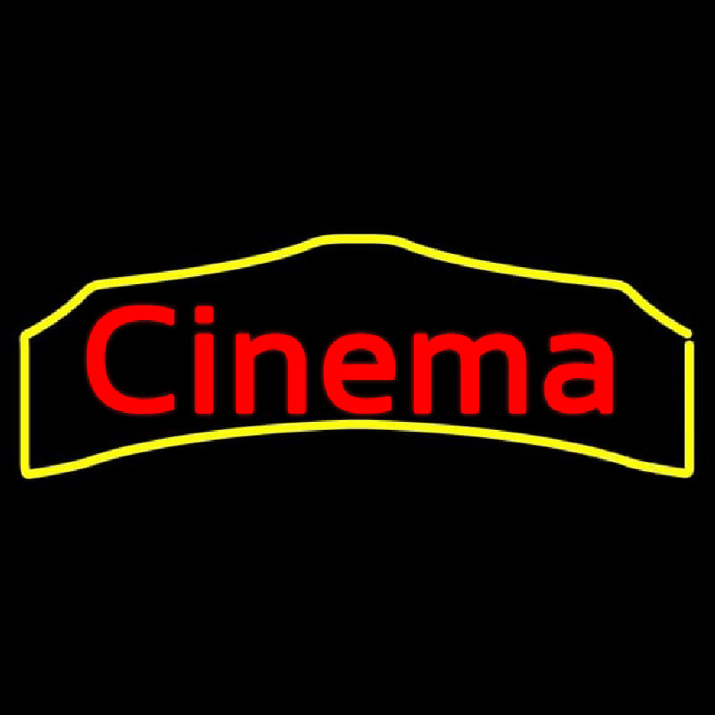 Cursive Cinema Neontábla