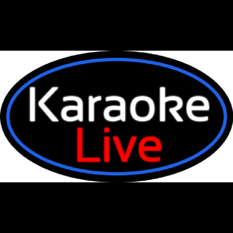 Cursive Karaoke Live Neontábla