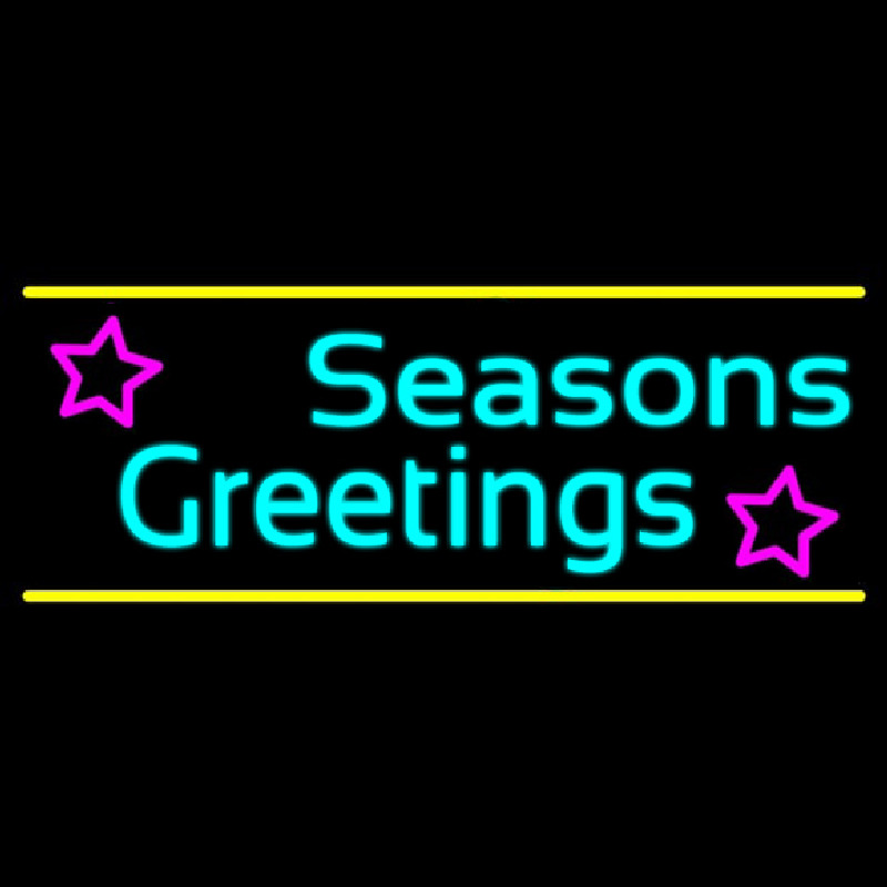 Cursive Seasons Greetings 2 Neontábla