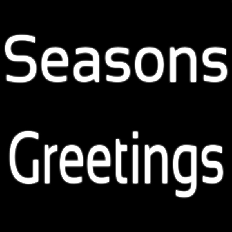 Cursive Seasons Greetings Neontábla