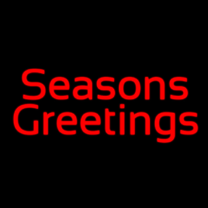 Cursive Seasons Greetings Neontábla