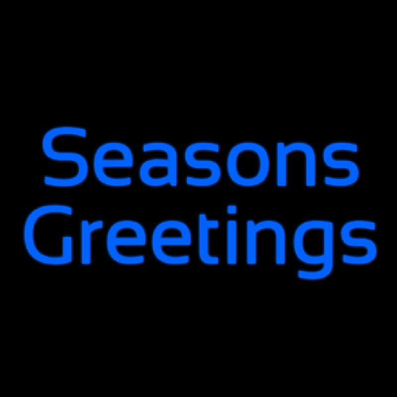 Cursive Seasons Greetings Neontábla