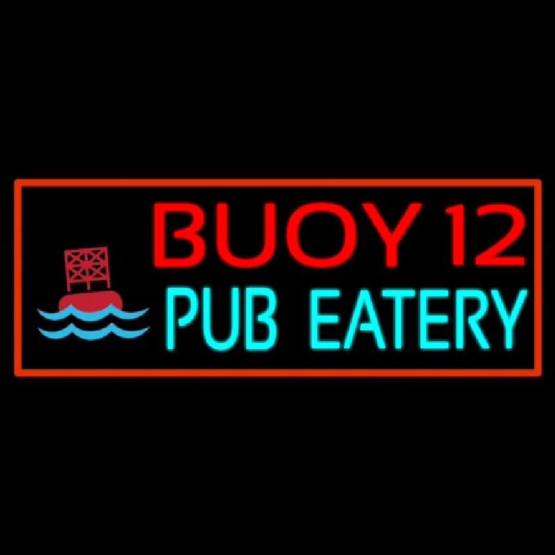 Custom Buoy 12 Pub Eatery Neontábla