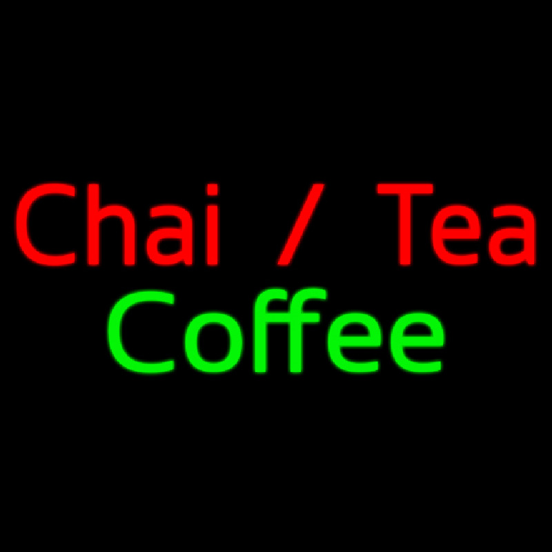 Custom Chai Tea Coffee 1 Neontábla