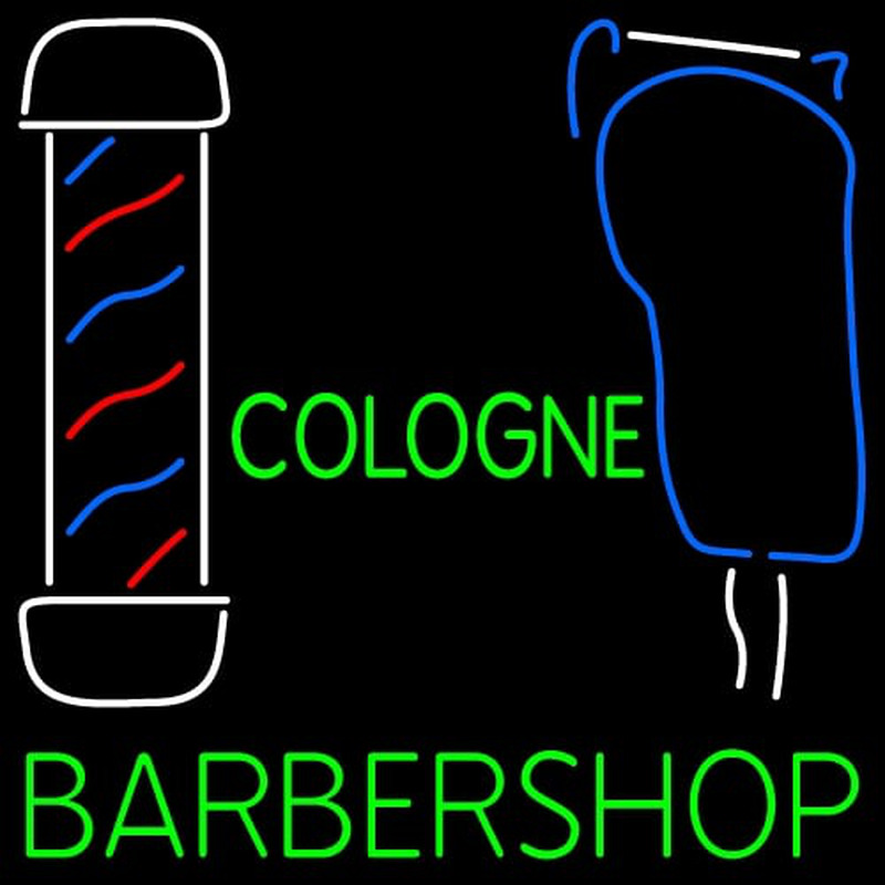 Custom Cologne Barbershop Neontábla