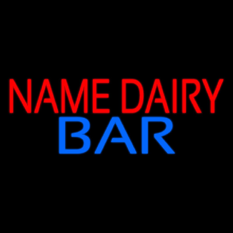 Custom Dairy Bar Neontábla
