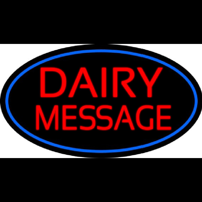 Custom Dairy On Logo Neontábla