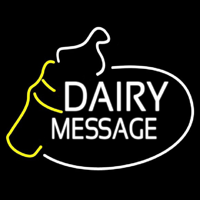 Custom Dairy With Logo Neontábla