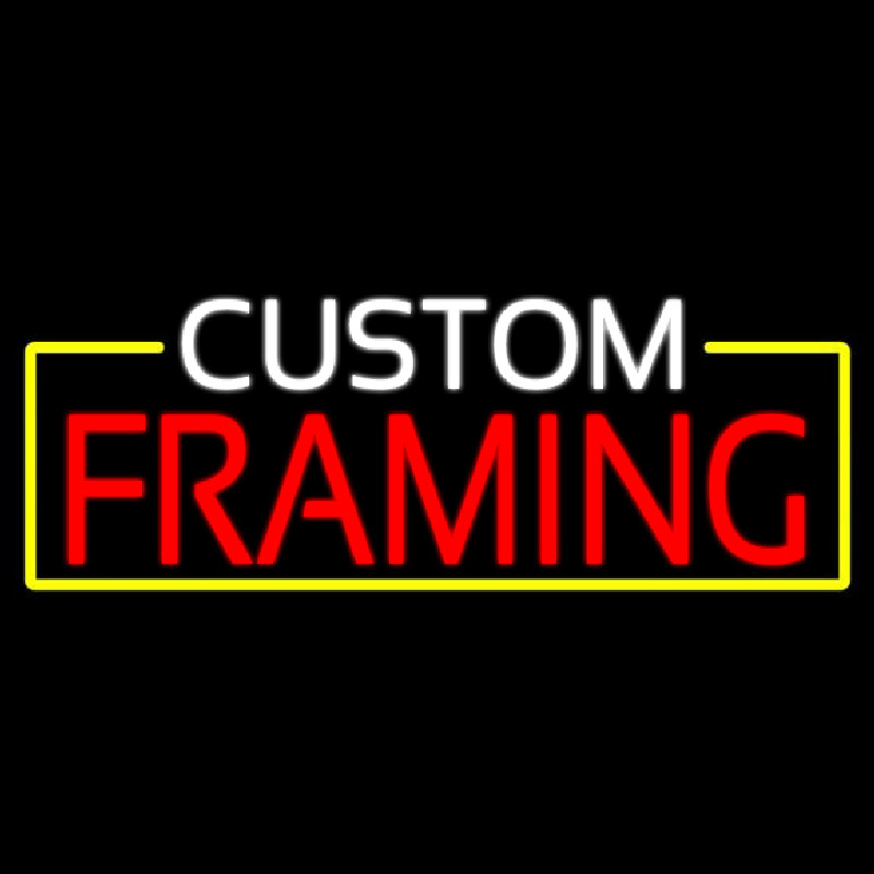 Custom Framing Neontábla